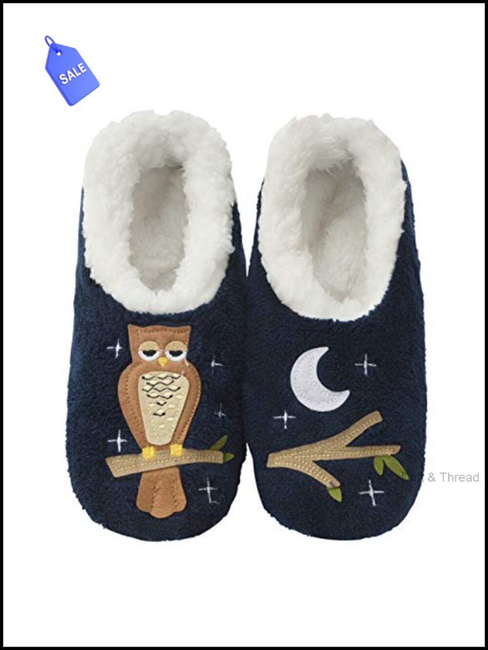 Women's Cozy Sherpa Lined Slipper Socks Non-Skid Sole